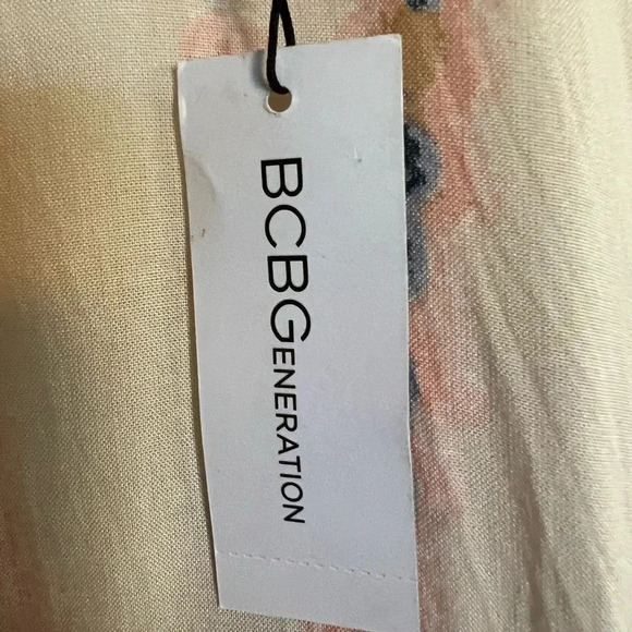 NWT BCBGeneration Blush Tie Dye Tassels Kimono - Picture 11 of 16